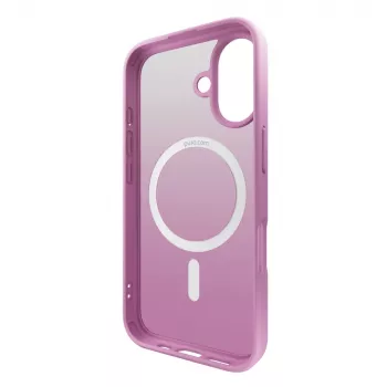 Puro Gradient MagSafe szilikon tok iPhone 16-hoz, rózsaszín