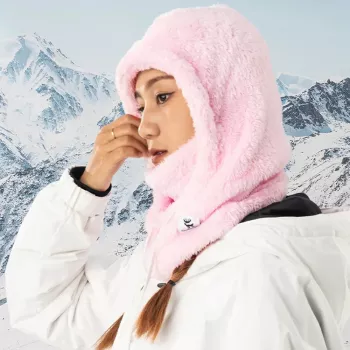 Qunature Arctic Velvet sí-balaclava, M méret, rózsaszín