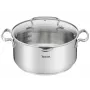 Tefal Duetto+ G7194655 fazék, kerek, rozsdamentes acél, 24 cm, üvegfedő