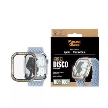 PanzerGlass Fullbody képernyővédő fólia Apple Watch 2025 42 mm-hez, Disco Gold (PG88079)