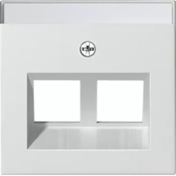 Gira 264027 System 55 fedél Modular Jack 30 fokos 2-es, reinweiß selyemfényű