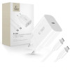 Tech-Protect NC20W 1-port USB-C Wall Charger PD20W with USB-C / USB-C Cable, White