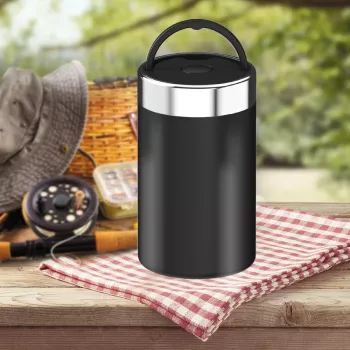 Maestro MR-1649-75-BLACK ételtartó hőtároló, 750 ml, fekete