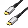 LogiLink CH0126 HDMI kábel, A/M–A/M, 8K/60 Hz, 48 Gbps, fém, nylon, fekete/szürke, 10 m