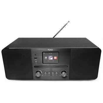 Xoro HMT 620 all-in-one sztereó internetes rádió CD-lejátszóval, DAB+, UKW, Spotify, Bluetooth, fekete (SAT100373)