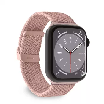 PURO Loop nylon szíj Apple Watch 38/40/41 mm készülékhez, rózsaszín