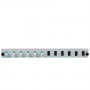 EFB Elektronik SB-FP-6SC-S-OM4 optikai frontpanel rackbe szereléshez, 1U, szürke, fém, 432 mm