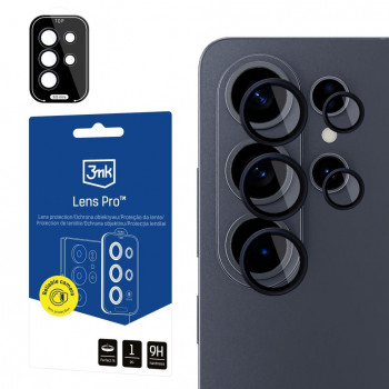3MK Lens Protection Pro kameravédő fólia Samsung Galaxy S26 Ultra készülékhez, fekete