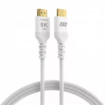 EFB Elektronik HDMI-21-00009 HDMI kábel Ultra High Speed, 8K60Hz, 48 Gbit/s, 0,5 m, fehér, HDMI 2.1/2.0 kompatibilis