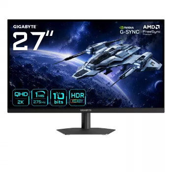 Gigabyte G27Q26 27 inch QHD gamer monitor, 68,6 cm, 2560 x 1440, 260 Hz, 1 ms, fekete