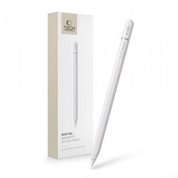 Tech-Protect Digital Magnetic Stylus Pen 3 for Apple iPad, White