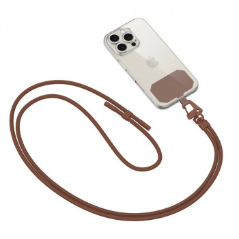 Tech-Protect C5S Rope Crossbody Strap, Chocolate Brown