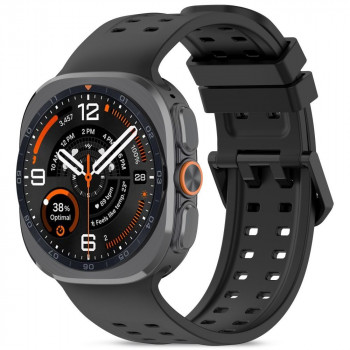 Tech-Protect Silicone Air Strap for Samsung Galaxy Watch Ultra 1 / 2 (2024-2026) 47 mm, Black
