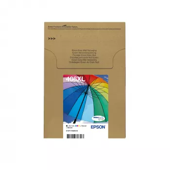 Epson 406XL Umbrella DURABrite Ultra Multipack EasyMail 4 darabos csomag, XL (C13T17H64510)