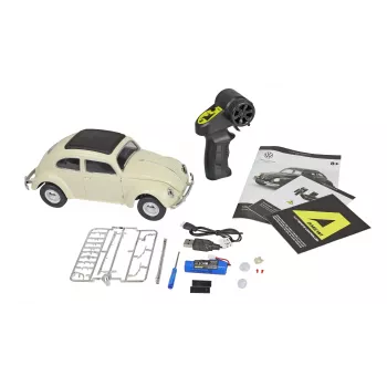 Amewi VW Typ 1 1950 Beetle RC-autó, 1:16, RTR, bézs