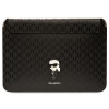 Karl Lagerfeld KLCS14SAKHPKK Laptop Sleeve for 14 inch, black, Saffiano Monogram Ikonik