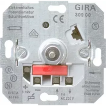 Gira 030900 dimmer és kapcsoló, süllyesztett betét, fém