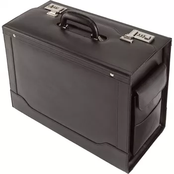 Jüscha Ancona courier bag 45042, black leather
