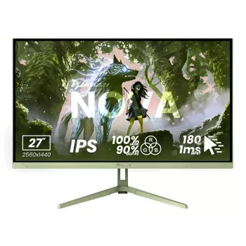 Arozzi Nova 27 inch IPS QHD Gaming Monitor - 2560x1440, 260Hz, 1ms, Forest Green