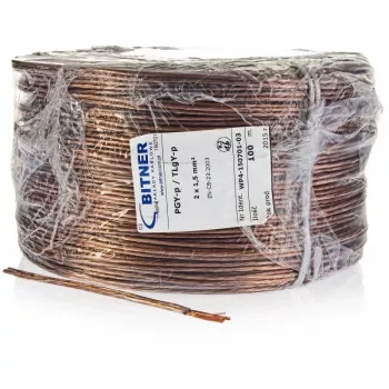 BITNER BiTsound PGY-p (TLgY) 2x1mm2 Speaker Cable 100m Roll