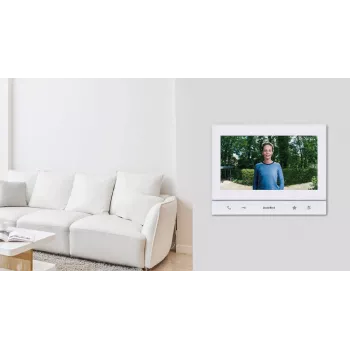 DoorBird A1103 IP Video Indoor Station Polar White Edition with 7 inch IPS Capacitive Touch Display, Fast Ethernet, PoE