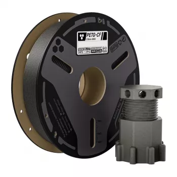 ELEGOO PETG-CF Filament (Grey) 1.75mm 500g Carbon Fiber Reinforced PETG for FDM 3D Printers