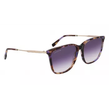 Lacoste L6016S-219 Women's Sunglasses Havana Brown Square Acetate