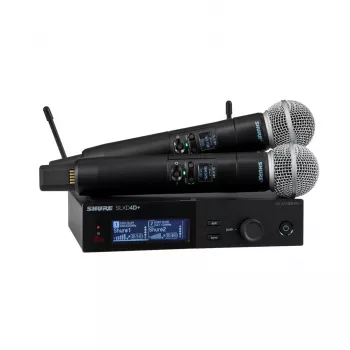 Shure SLXD24D+E/58 dupla vezeték nélküli rendszer SM58 kapszulákkal