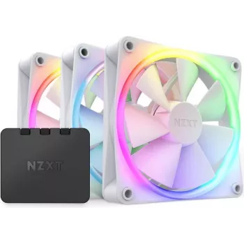 NZXT F120 RGB 120mm ARGB Reverse Blade Triple Pack - fehér